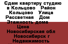 Сдам квартиру-студию в Кольцово › Район ­ Кольцово › Улица ­ Рассветная › Дом ­ 6 › Этажность дома ­ 9 › Цена ­ 11 000 - Новосибирская обл., Новосибирск г. Недвижимость » Квартиры аренда   
